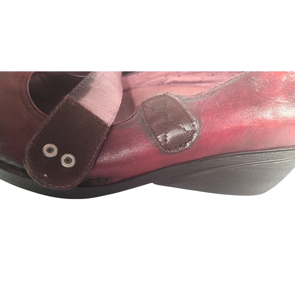 Dansko Adelle Pumps Size EU 40 Brown Mary Janes Wedges Chocolate Cherry US 9.5 - Picture 6 of 12